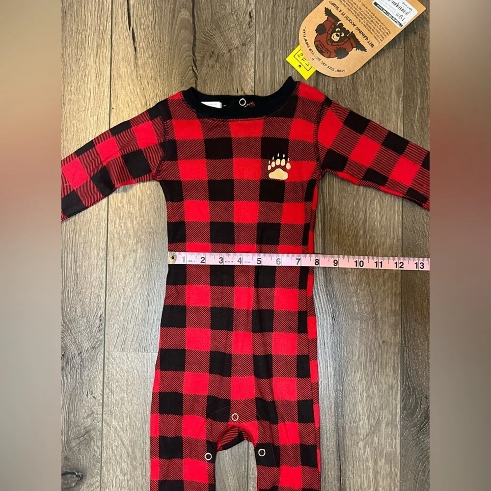 Lazy One Lake Tahoe Bear Cheeks Flap Jack Kids Onsie Size 18 Months